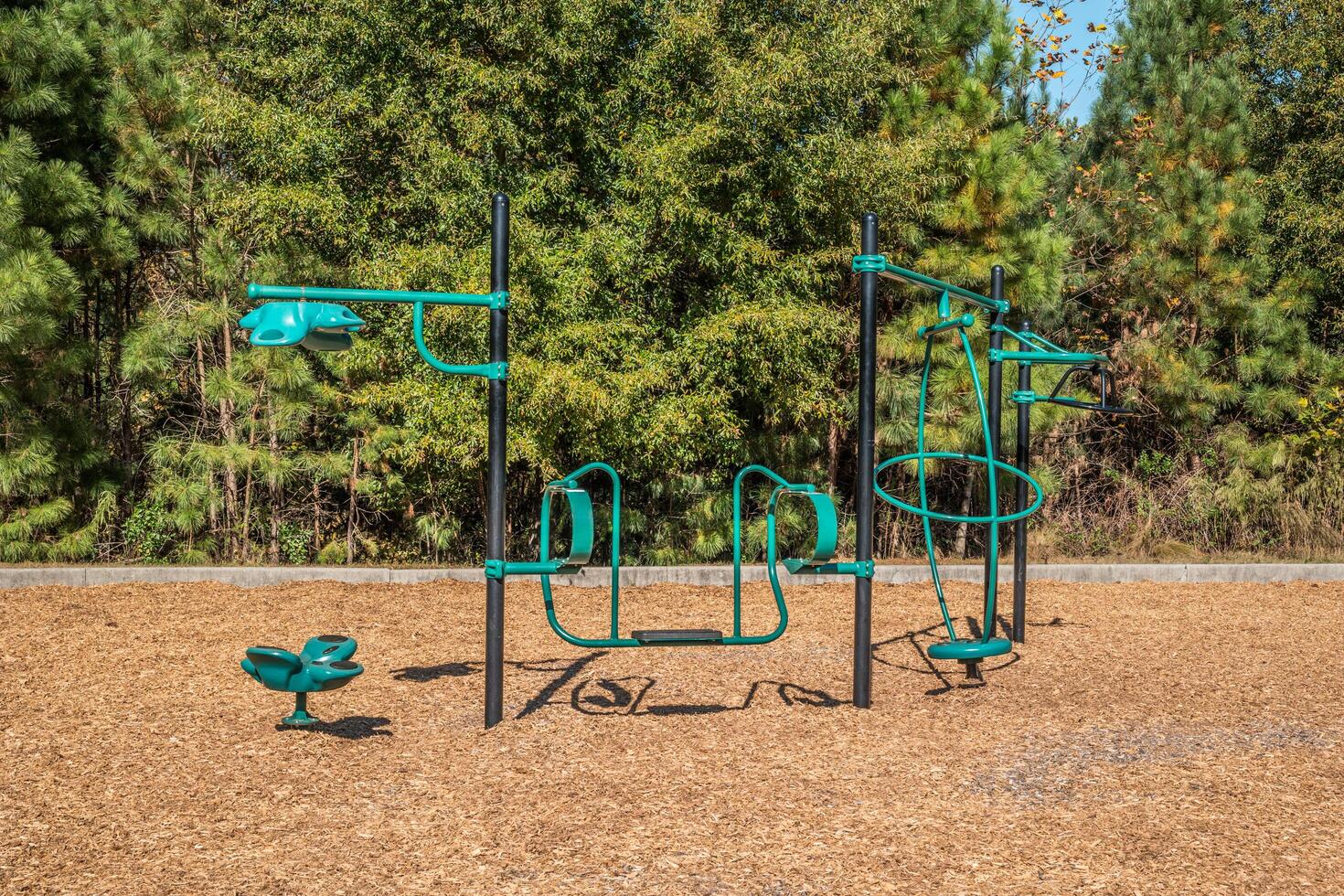Playground equipment closeup photo