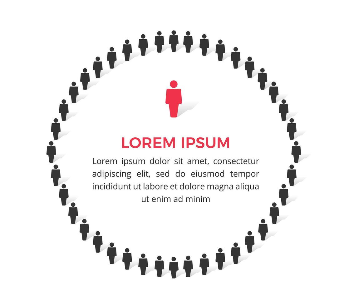 People in a Circle vector