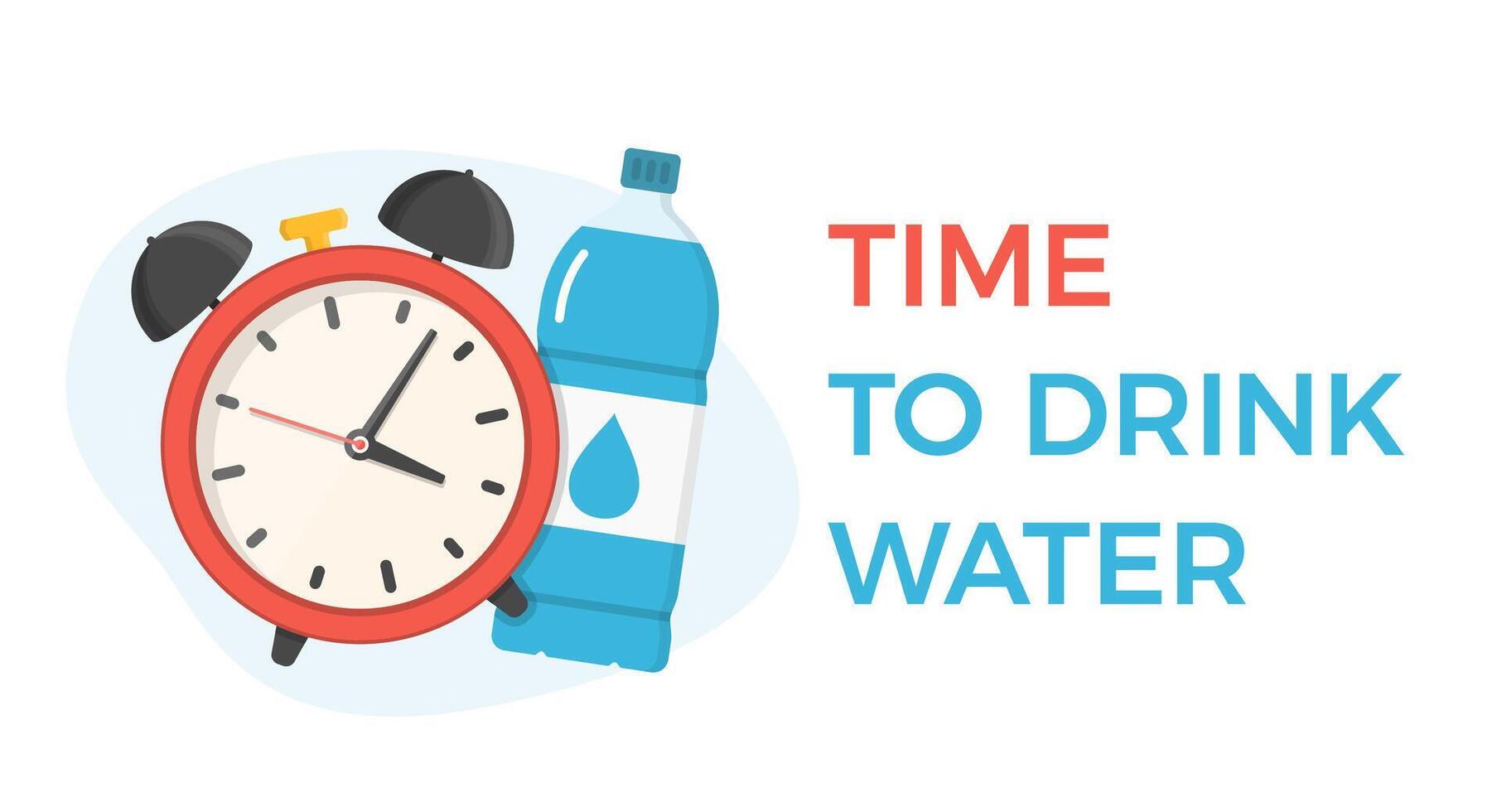 Time to Drink Water vector