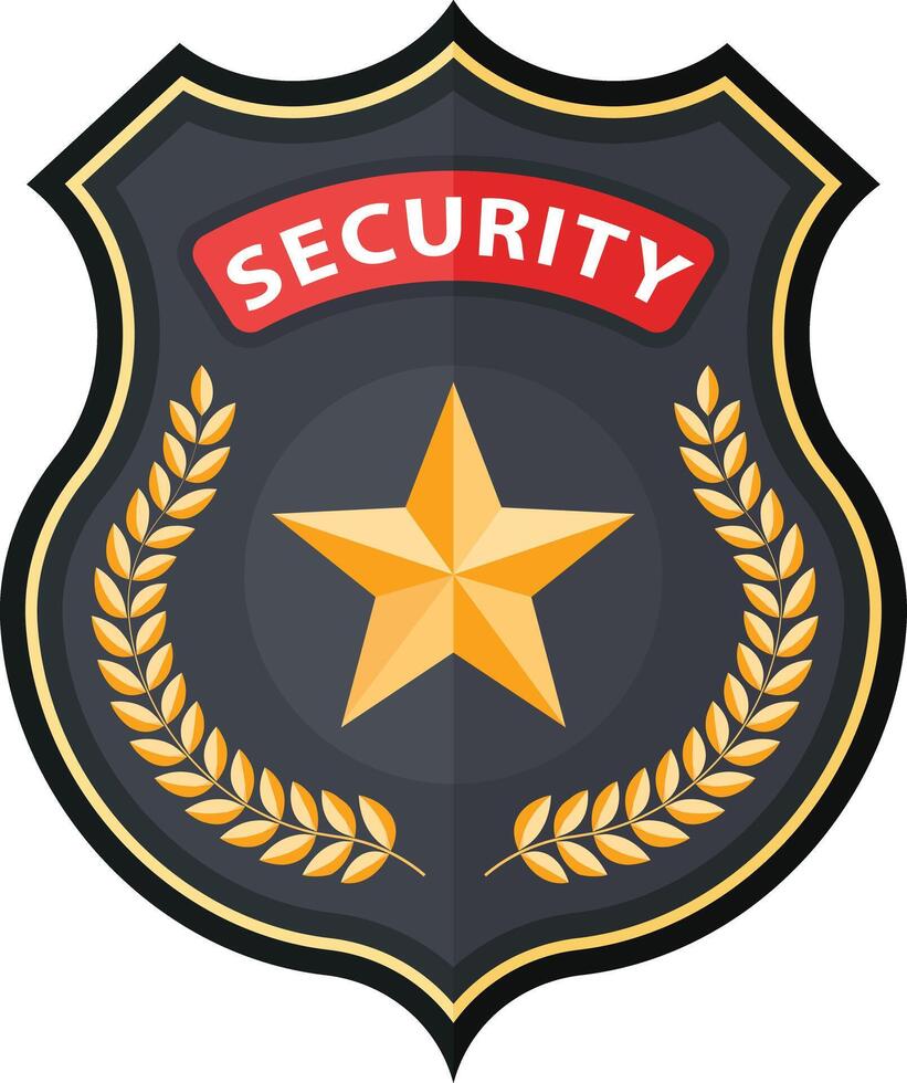 Security Badge Emblem vector