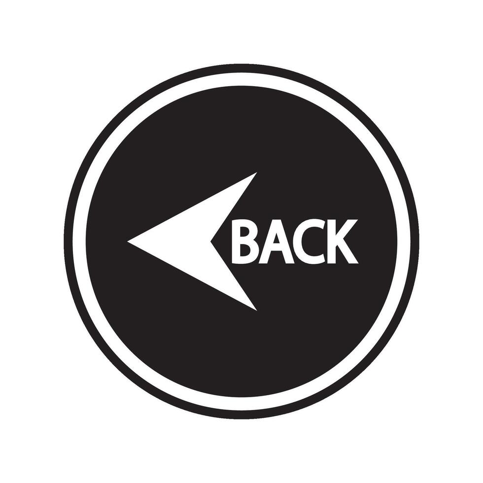 back icon illustration design template vector