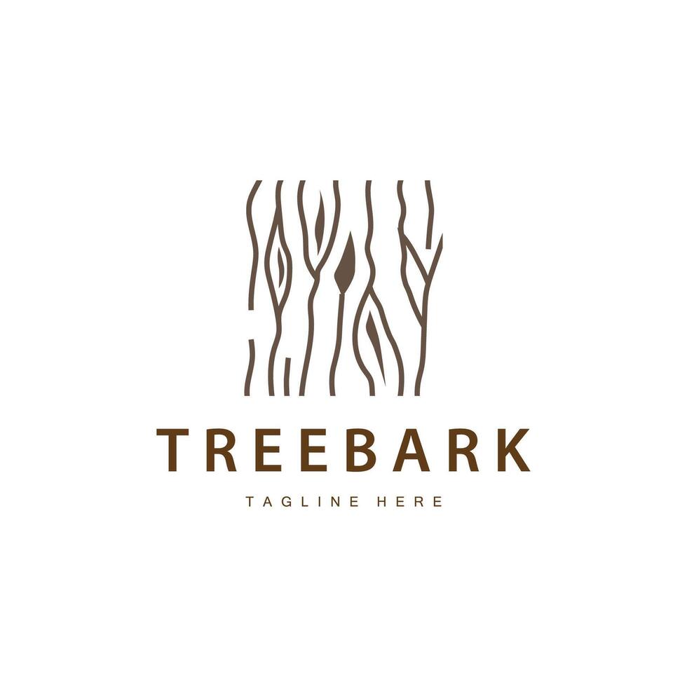 Wood logo design structure layers forest tree bark template vector