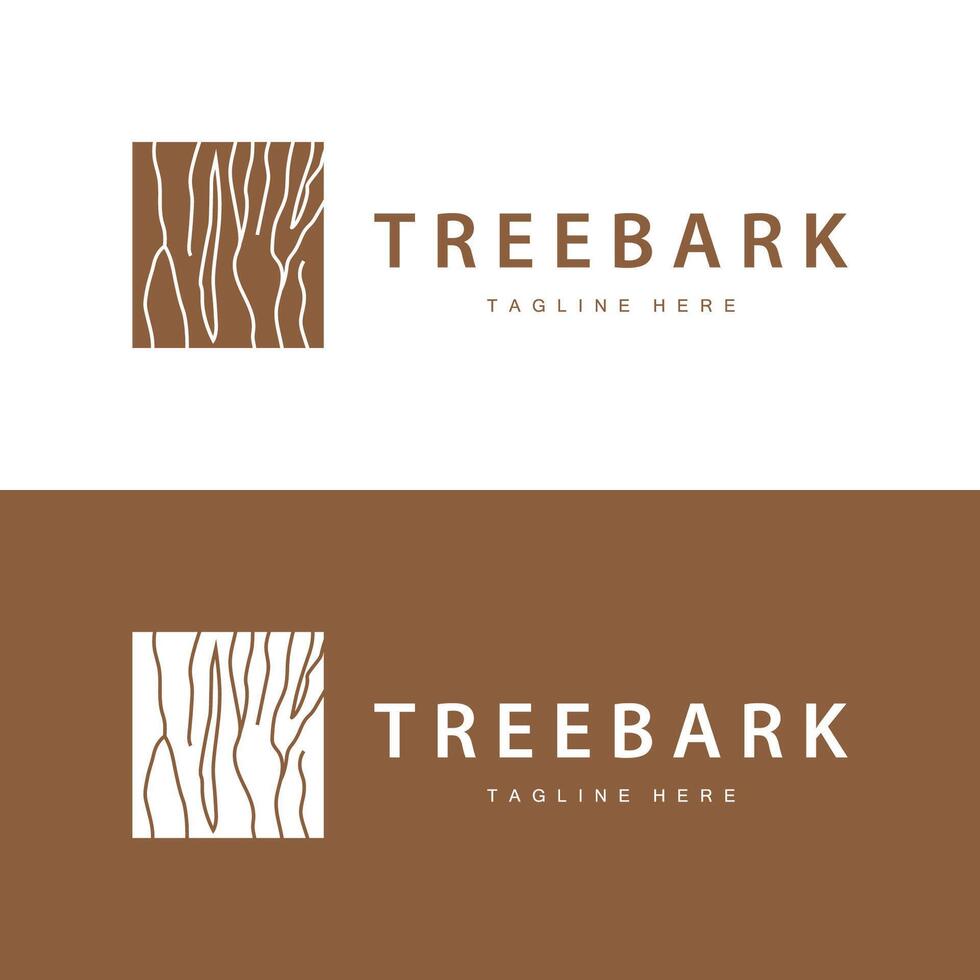 Wood logo design structure layers forest tree bark template vector