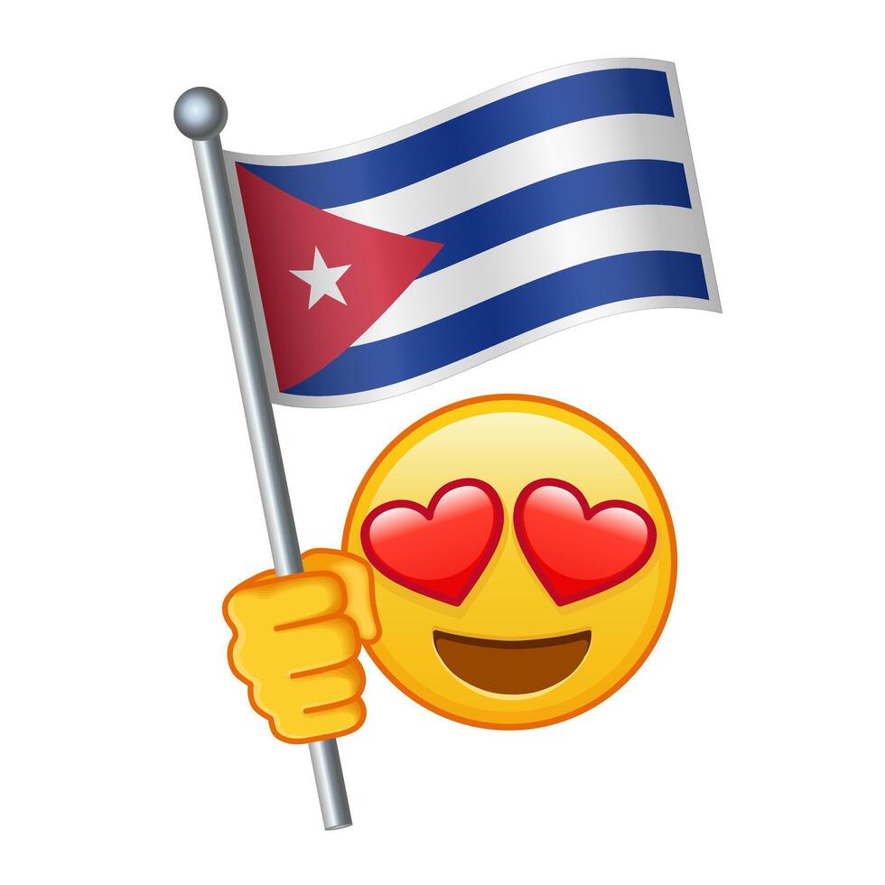 Emoji with Croatia flag Large size of yellow emoji smile vector