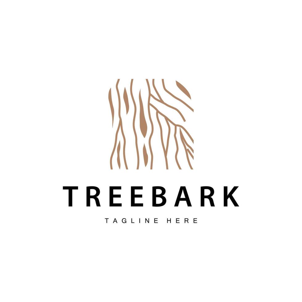 Wood logo design structure layers forest tree bark template vector