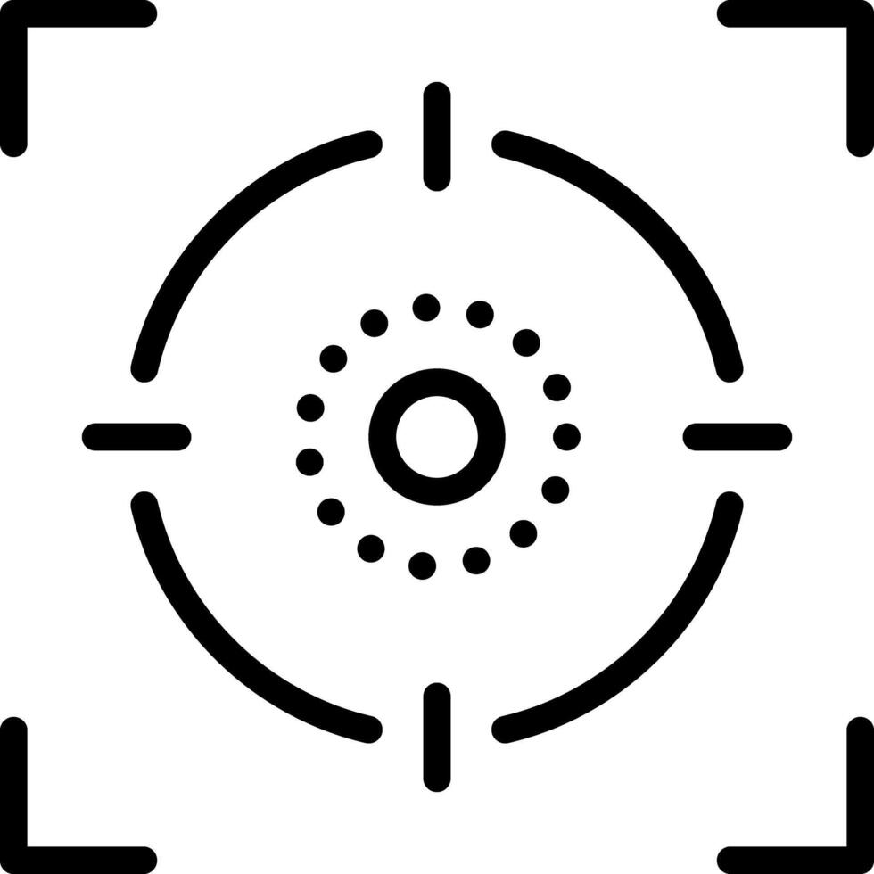 Black line icon for capture vector