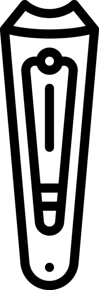 Black line icon for nail outer vector
