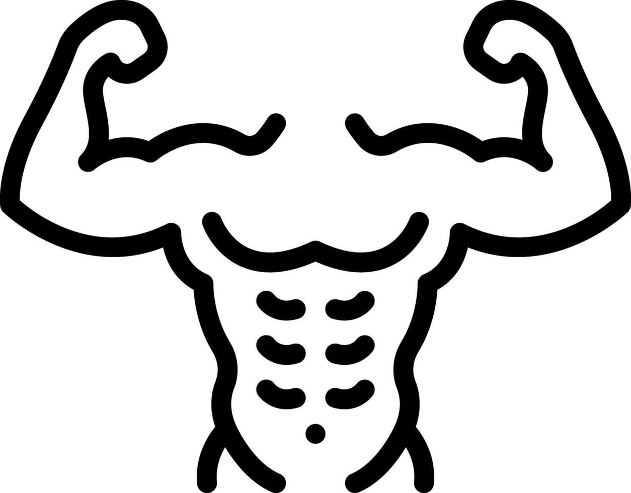 Black line icon for fitness vector