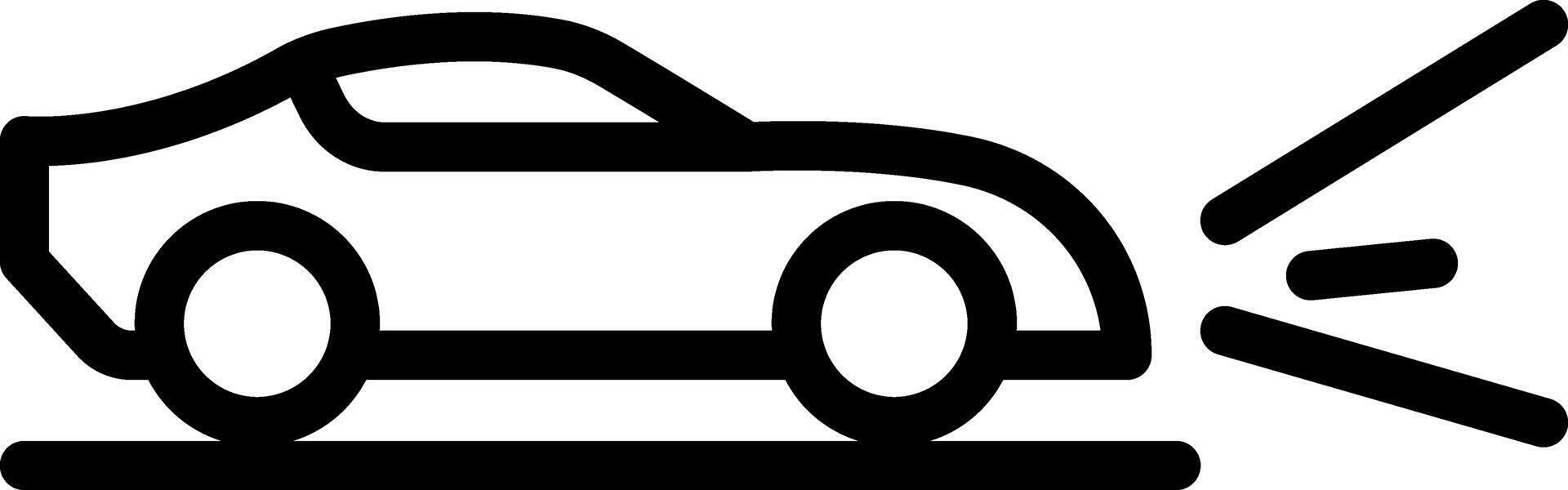 Black line icon for light vector