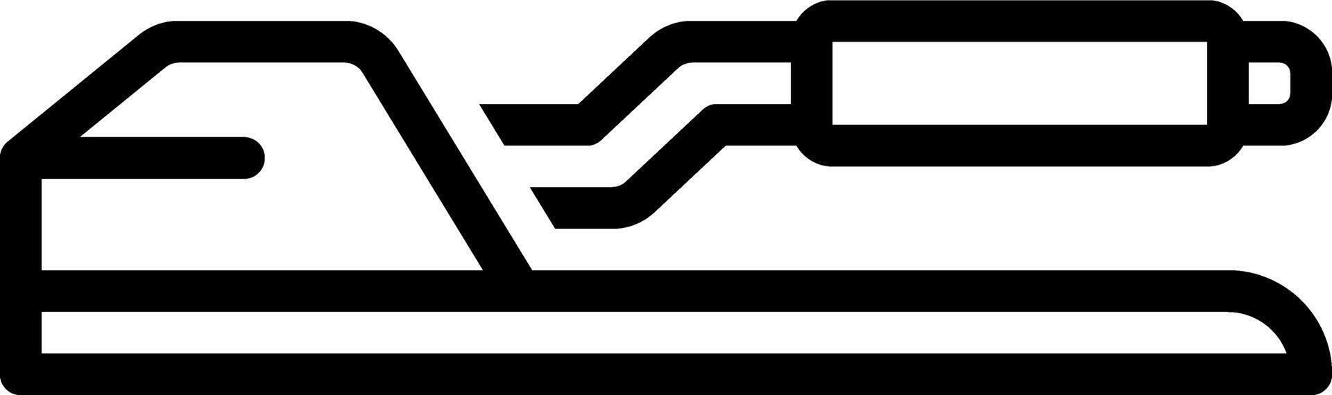 Black line icon for handbreak vector