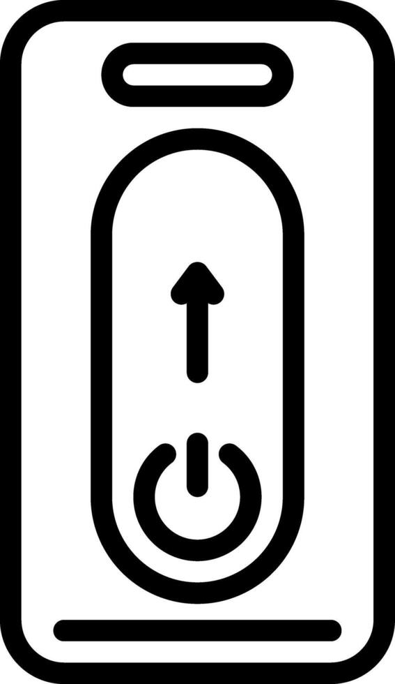 Black line icon for on off vector