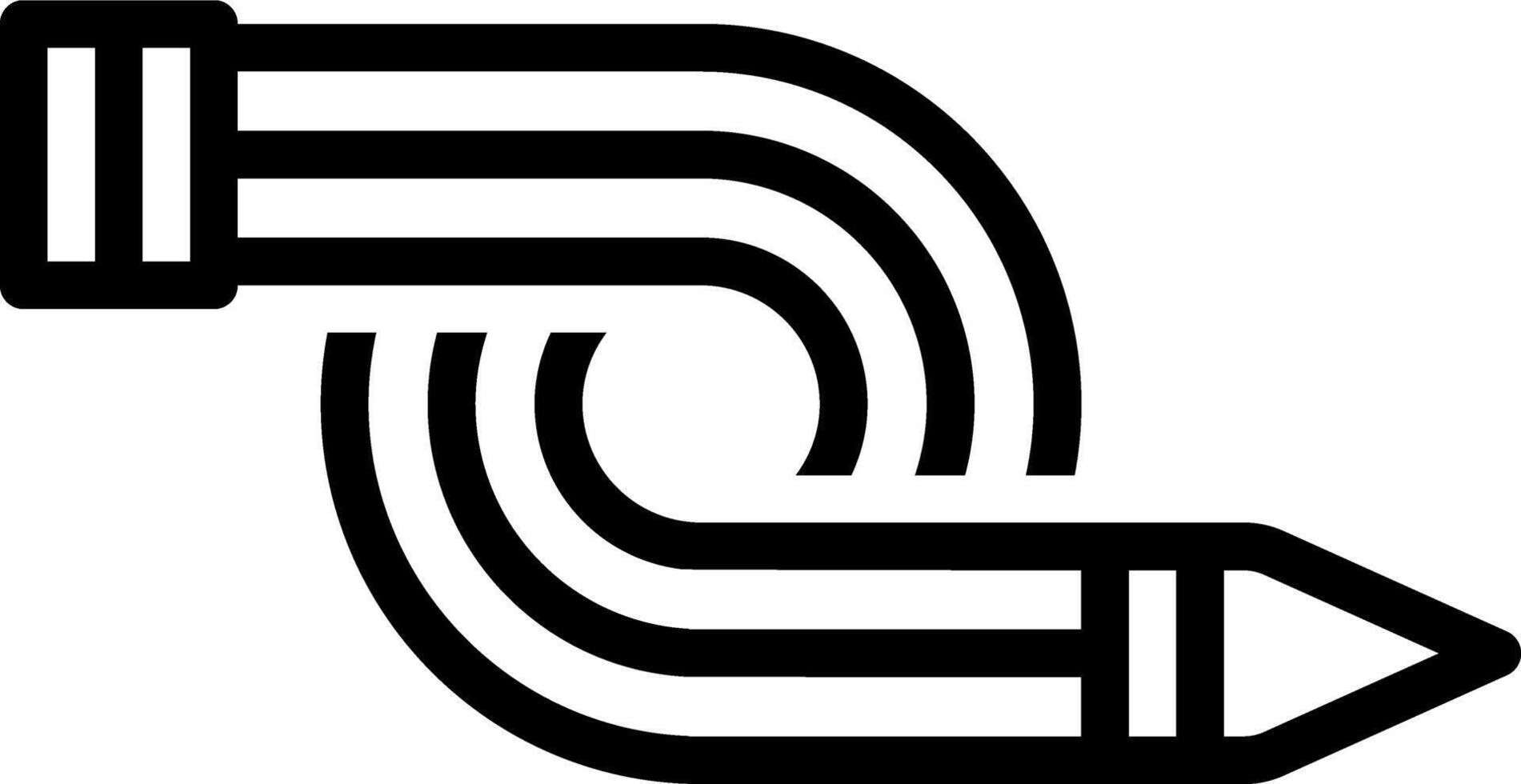 Black line icon for flexibility vector