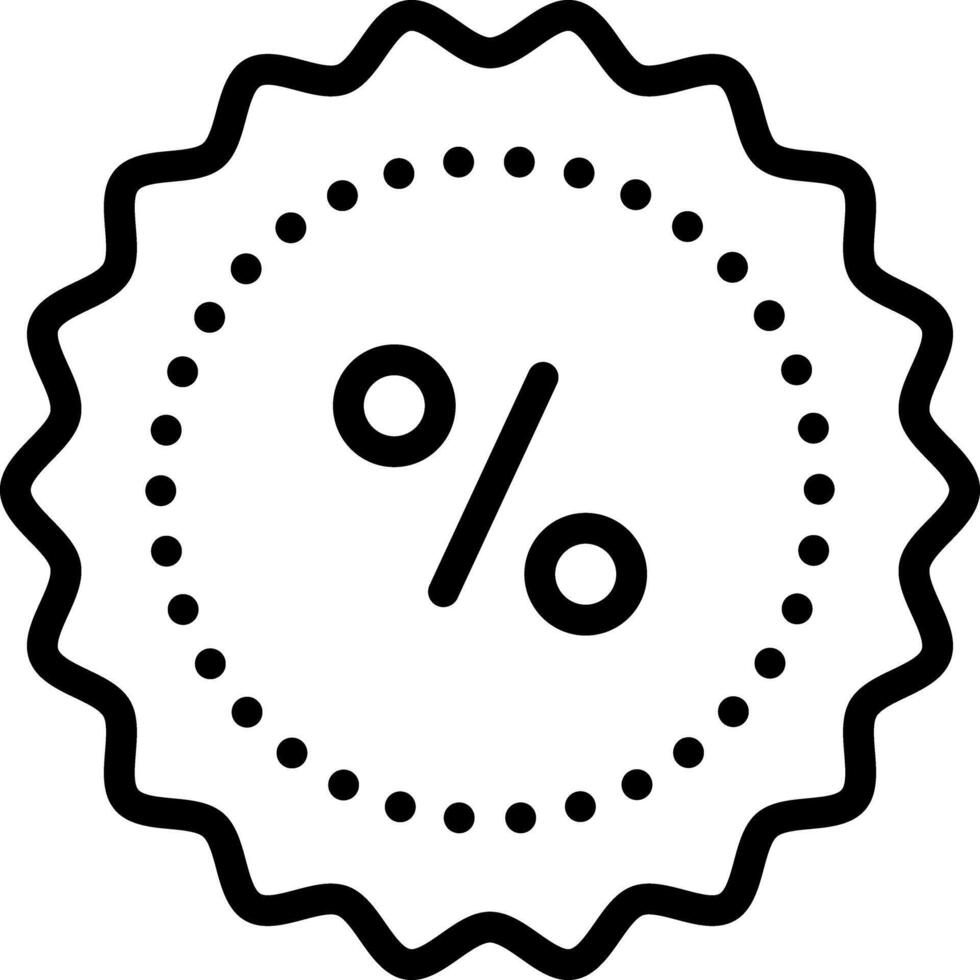 Black line icon for sale vector