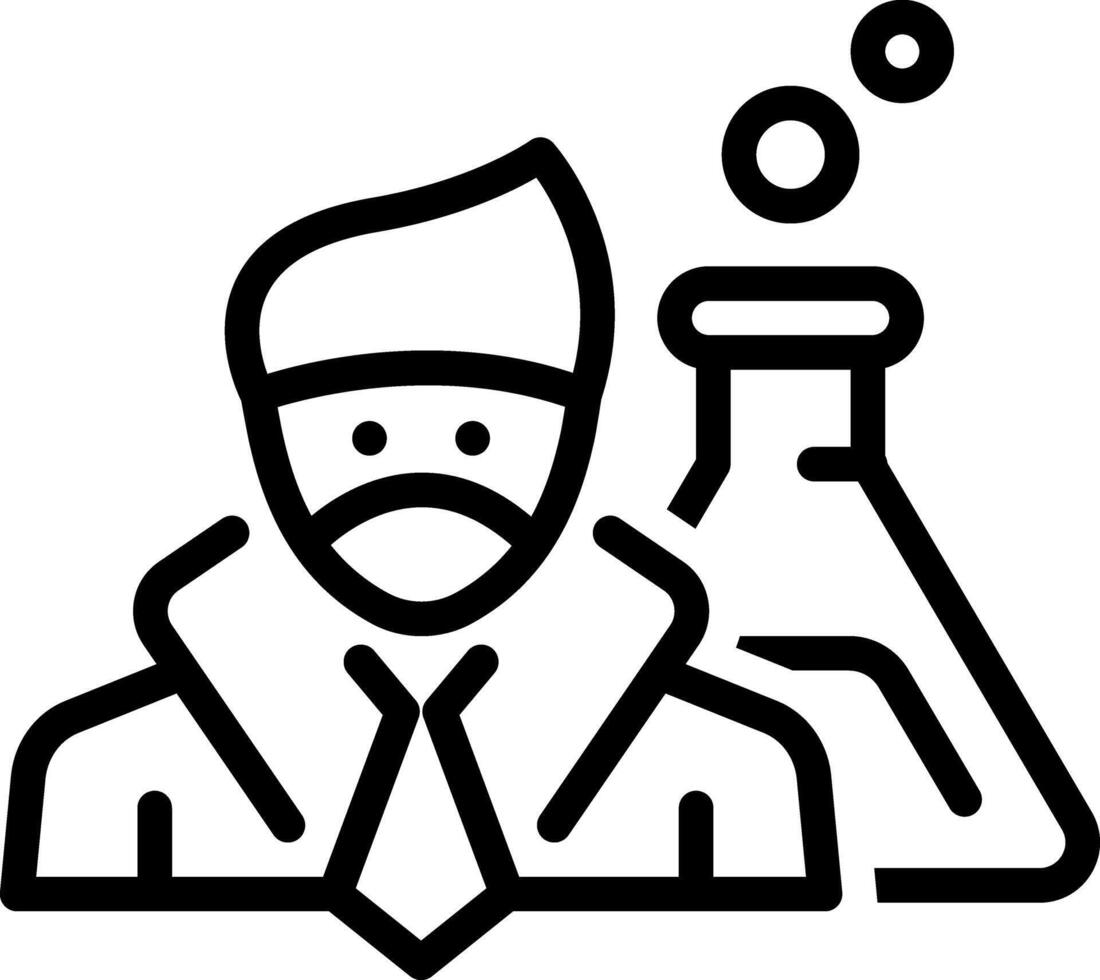 Black line icon for engineering vector