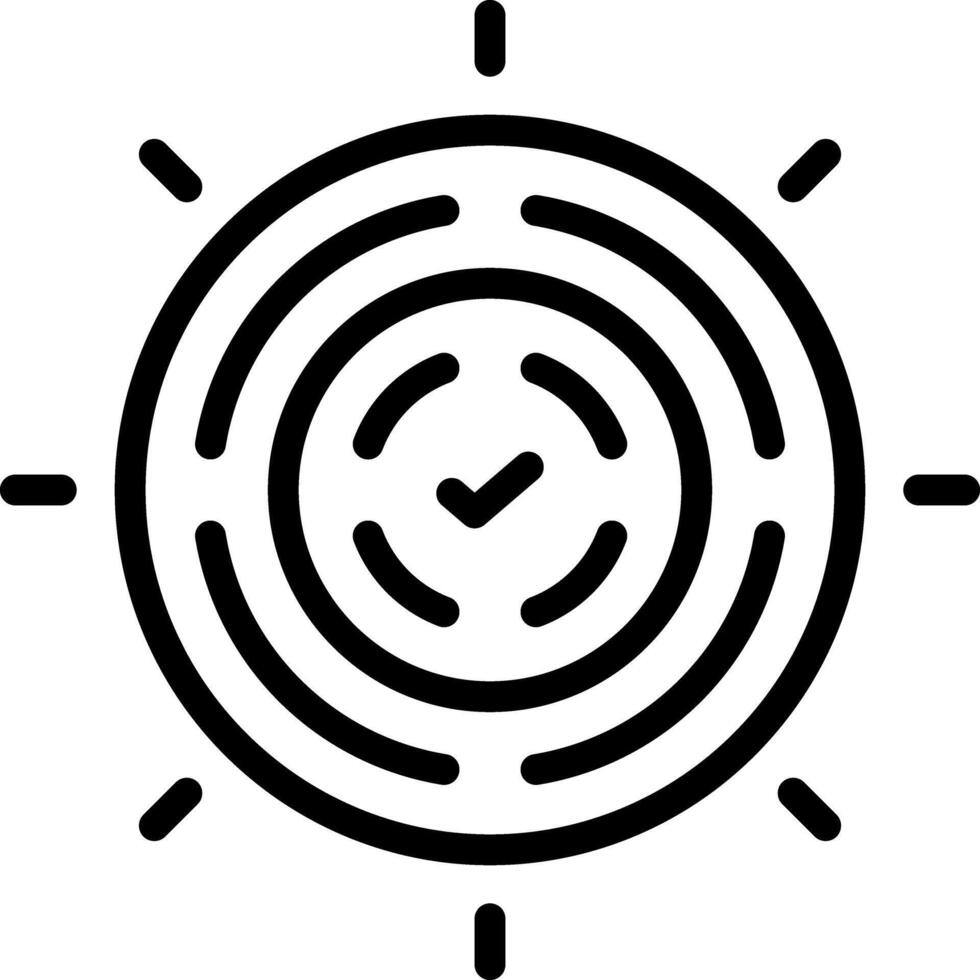 Black line icon for accurate vector