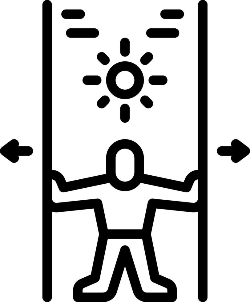 Black line icon for possible vector
