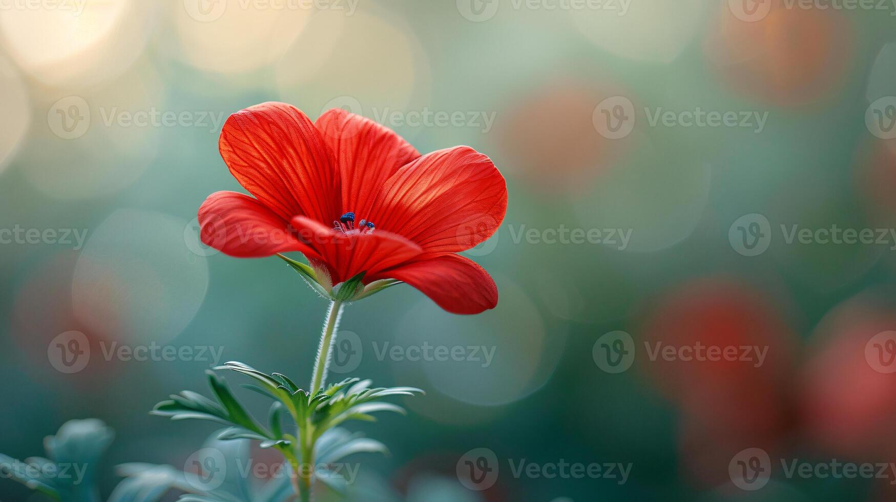 beautiful Geranium Pelargonium flower background in bloom photo