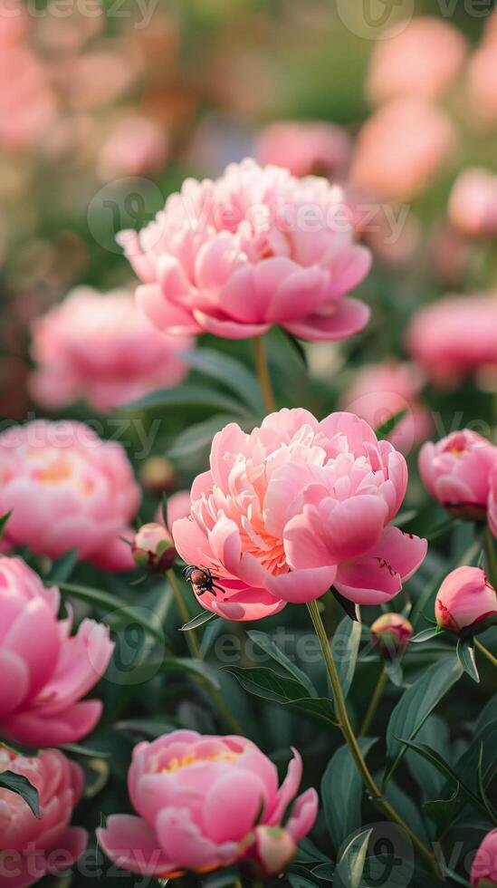 Closeup of beautiful flowers background photo
