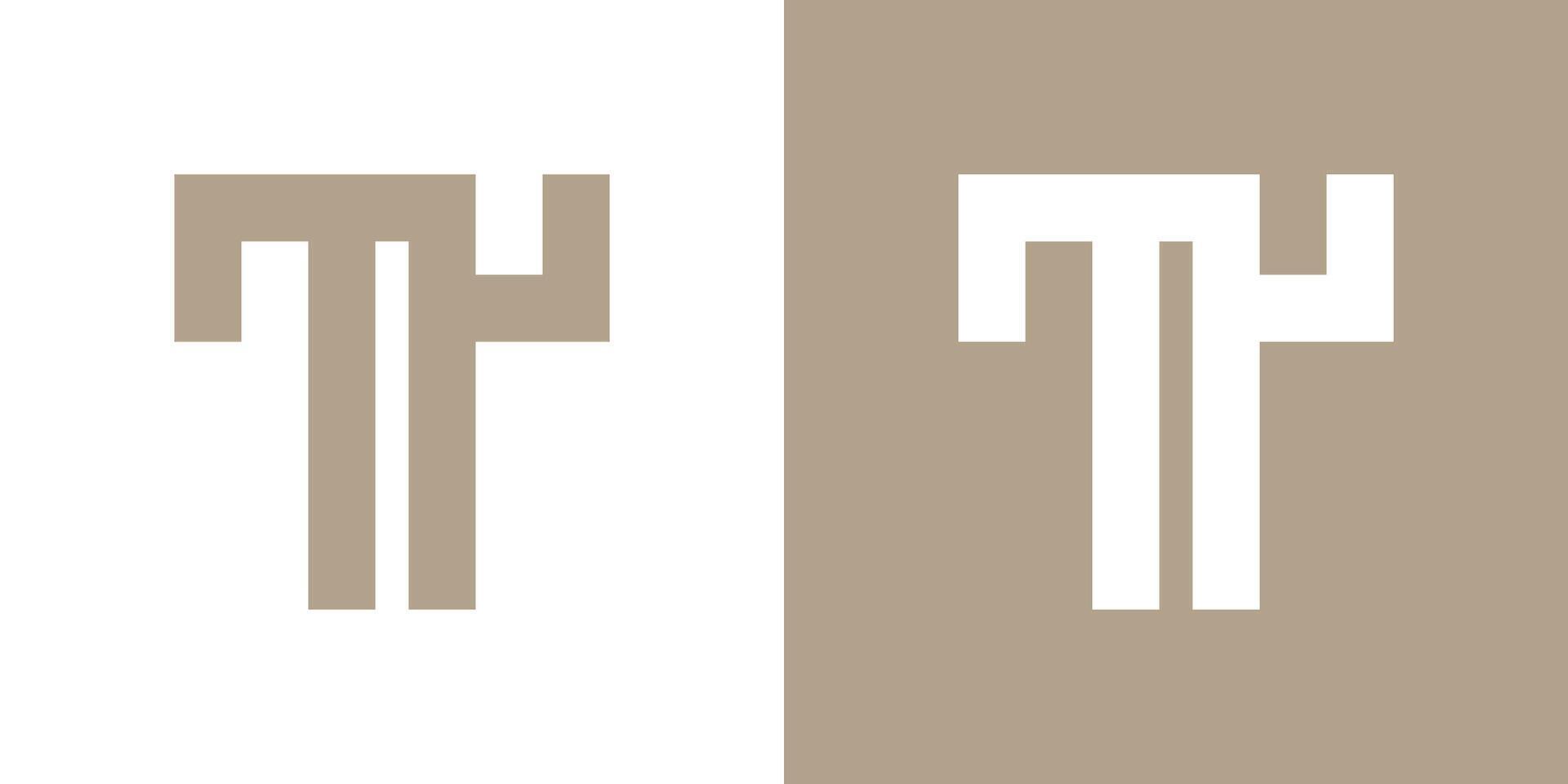 Letter T logo design with creative concept. Premium vector