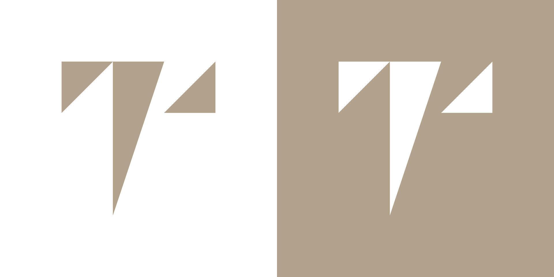 Letter T logo design with creative concept. Premium vector