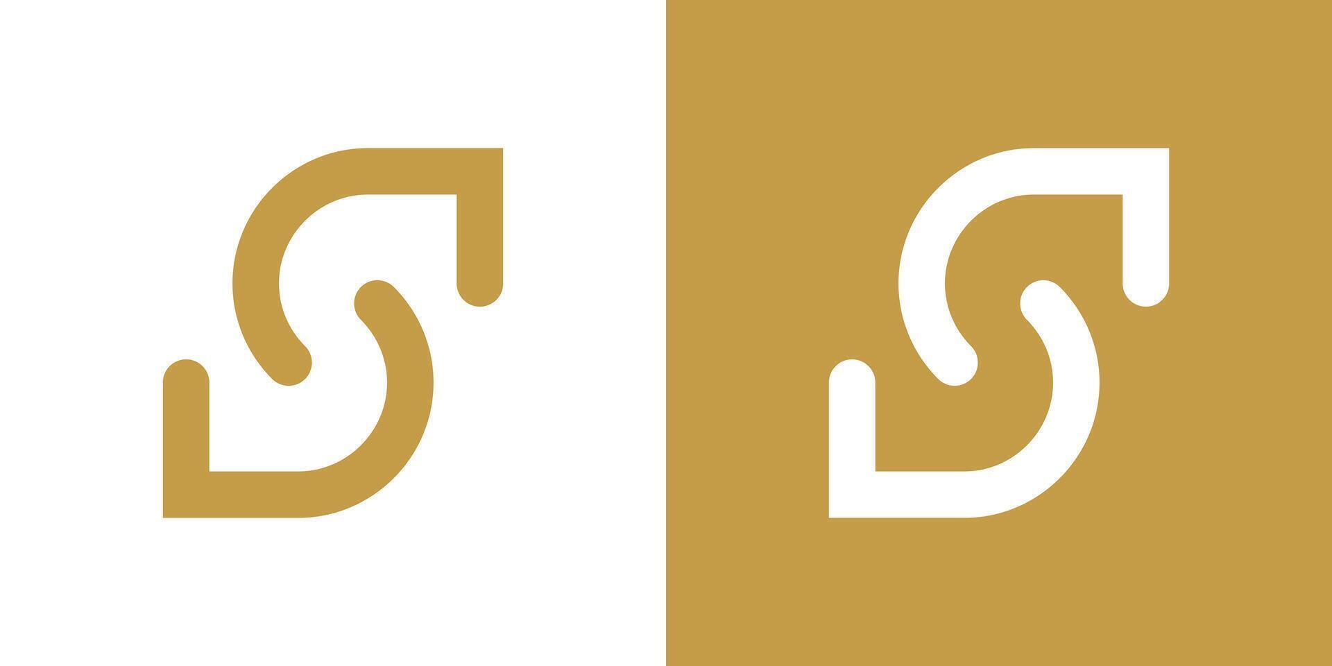 Letter S logo design with creative concept. Premium vector