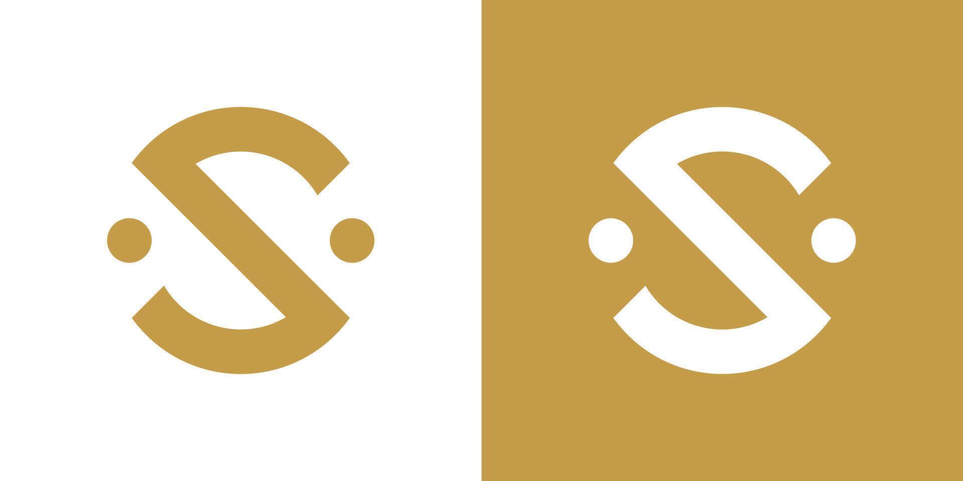 Letter S logo design with creative concept. Premium vector