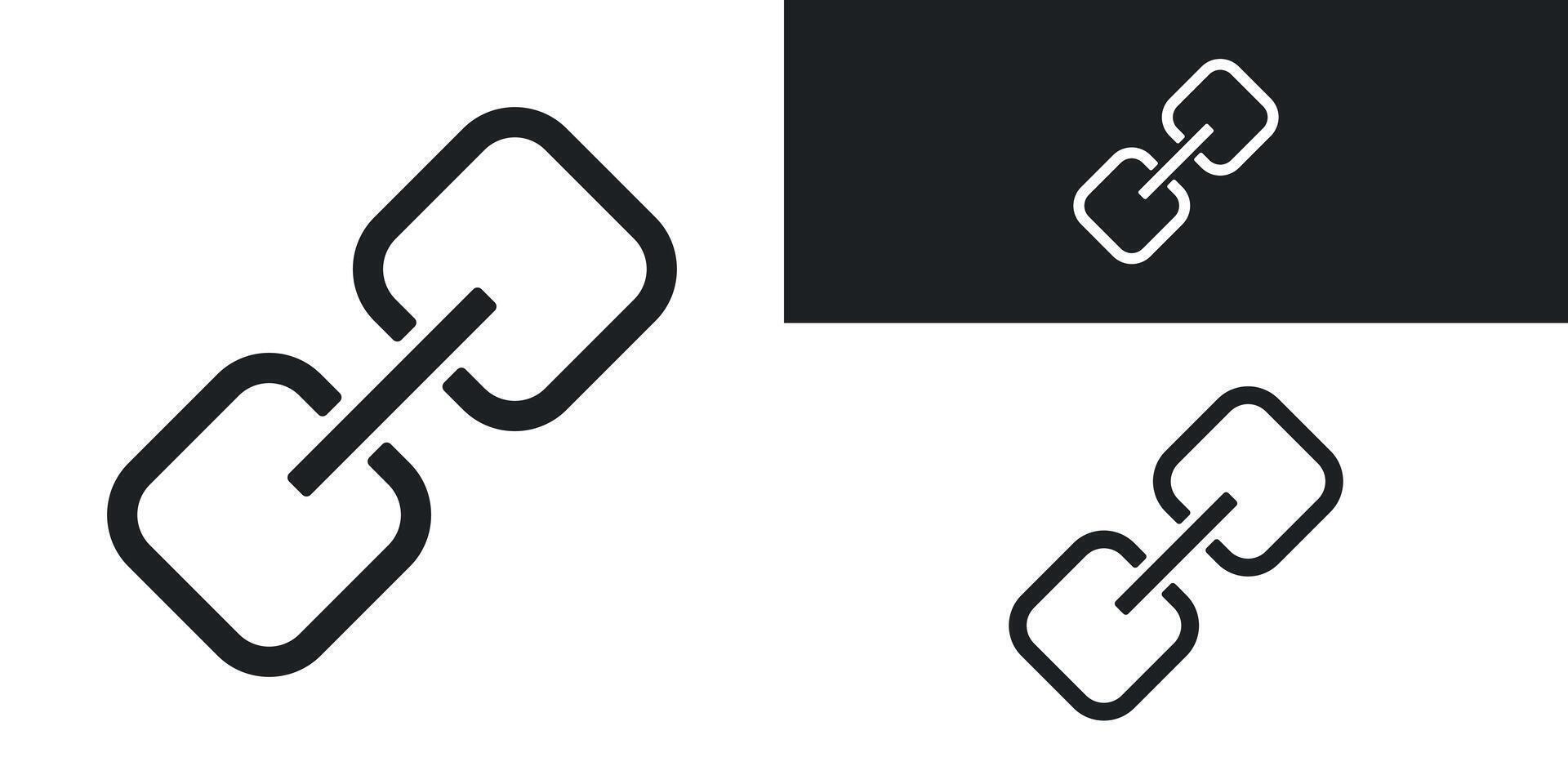 Chain logo design with creative concept. Premium vector