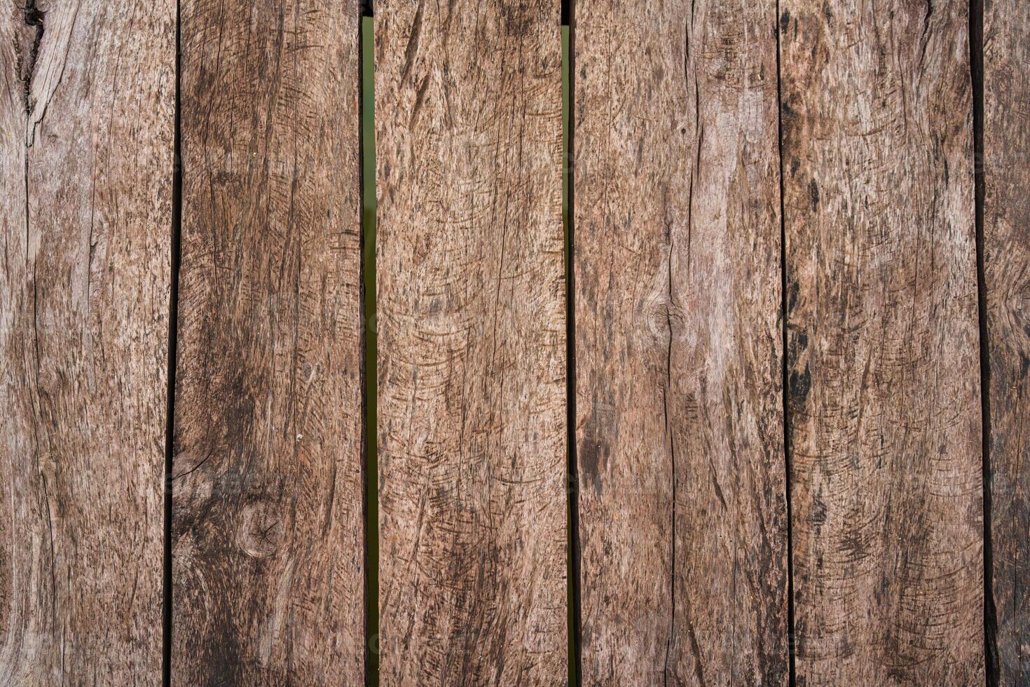 Old brown wooden hardwood with striped photo