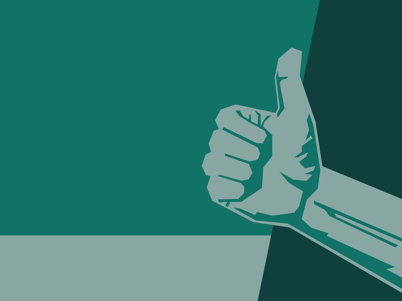 The Thumb of goal. Design illustration related to best or good. vector