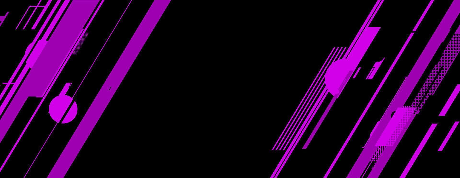 abstract modern black and purple background with geometric shape vector