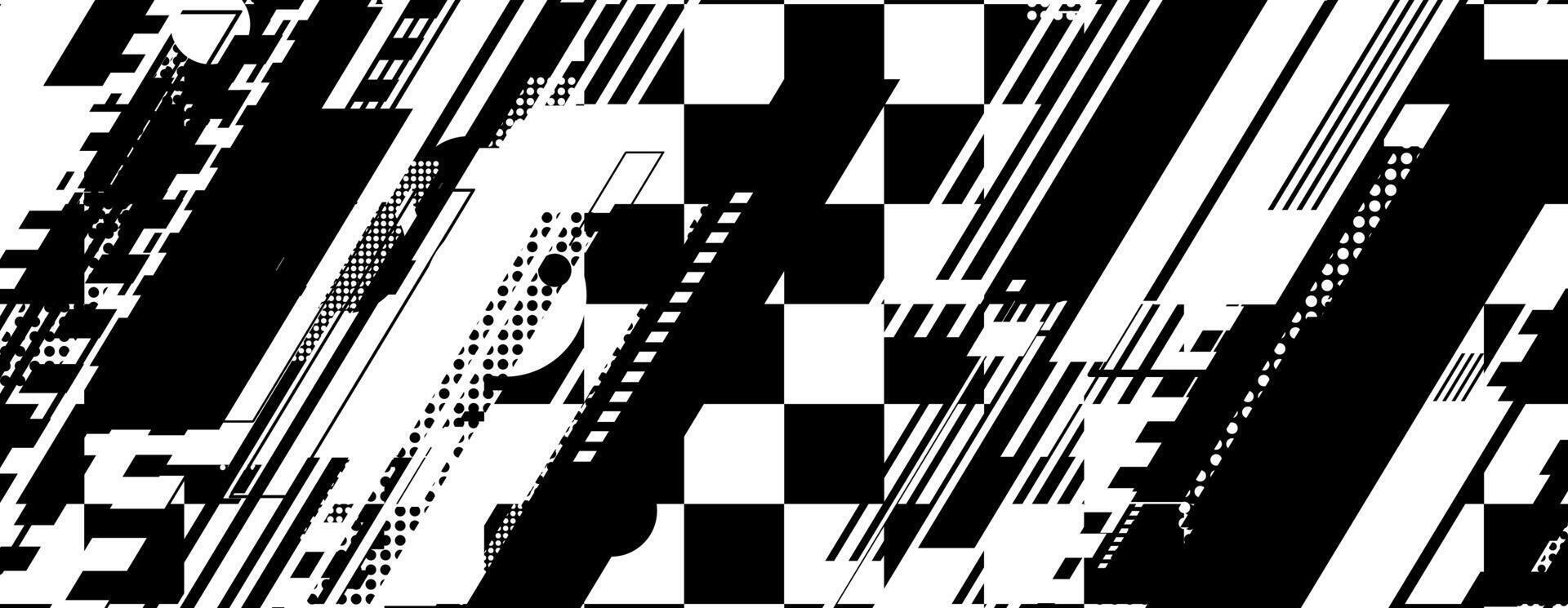 abstract racing background with checkboard and lines vector