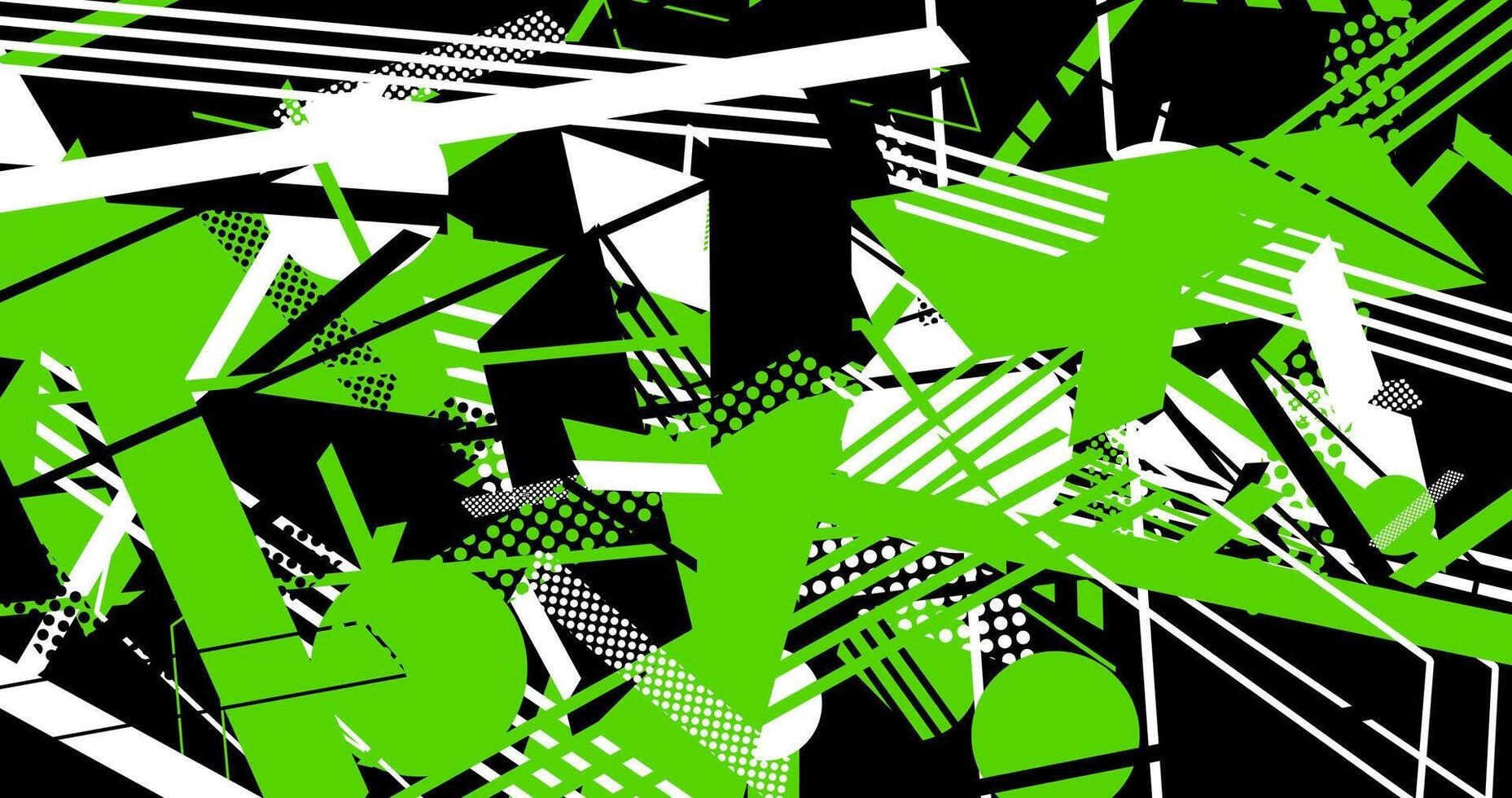 illustration of abstract green and black texture on white background vector