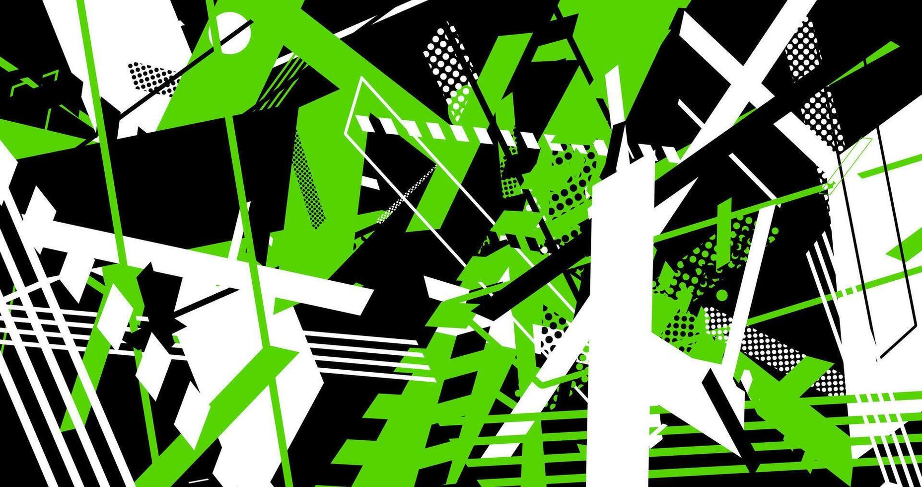 illustration of abstract green and black texture on white background vector