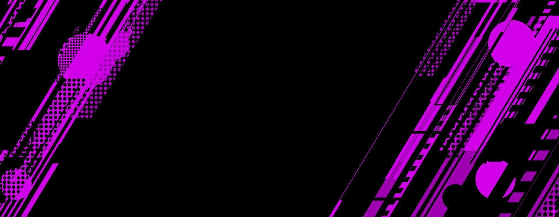 abstract modern black and purple background with geometric shape vector