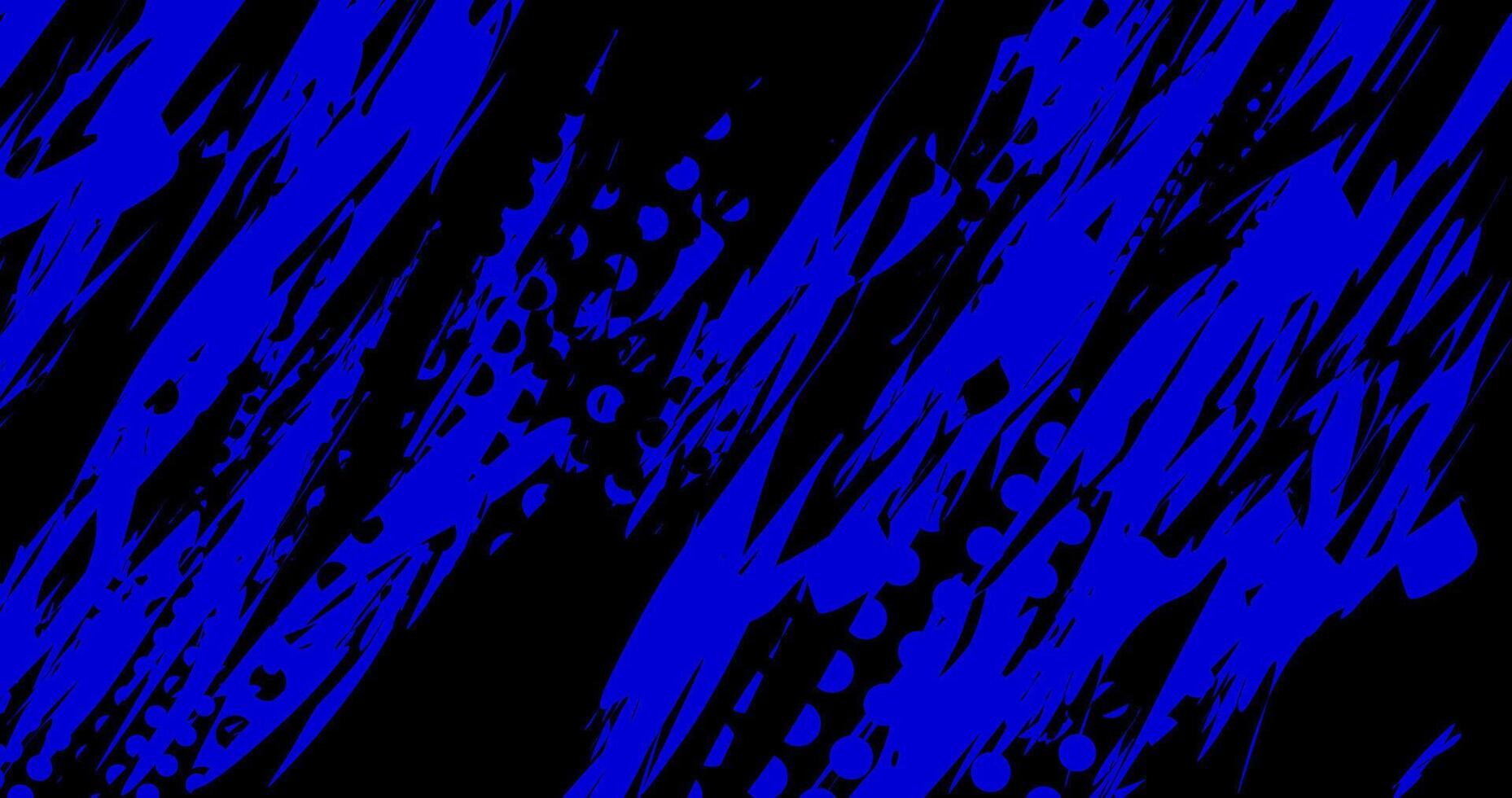 abstract background in black and blue, incorporating halftone brush effects. illustration vector