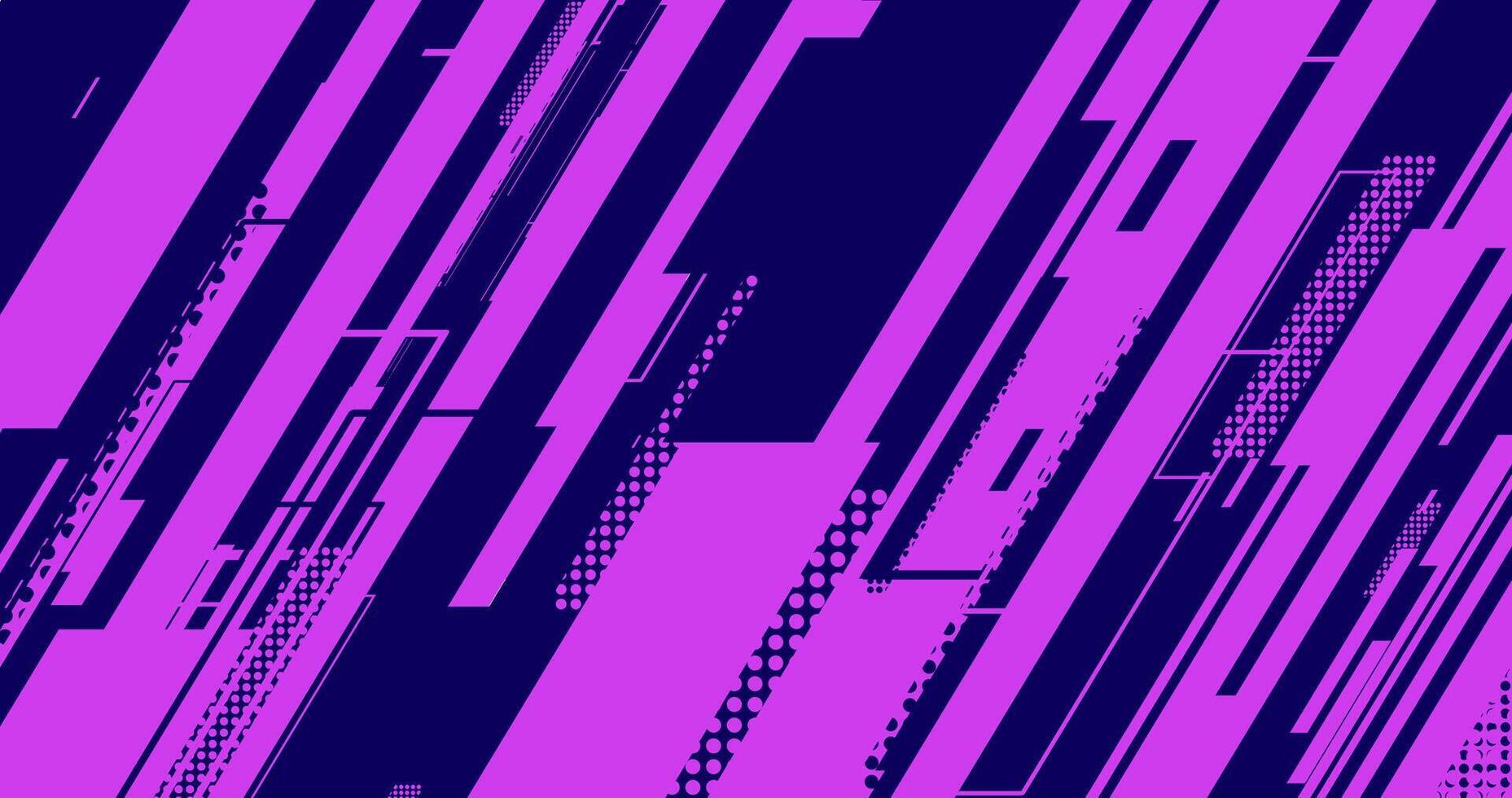 a purple and dark background with strip lines for sports tech texture vector