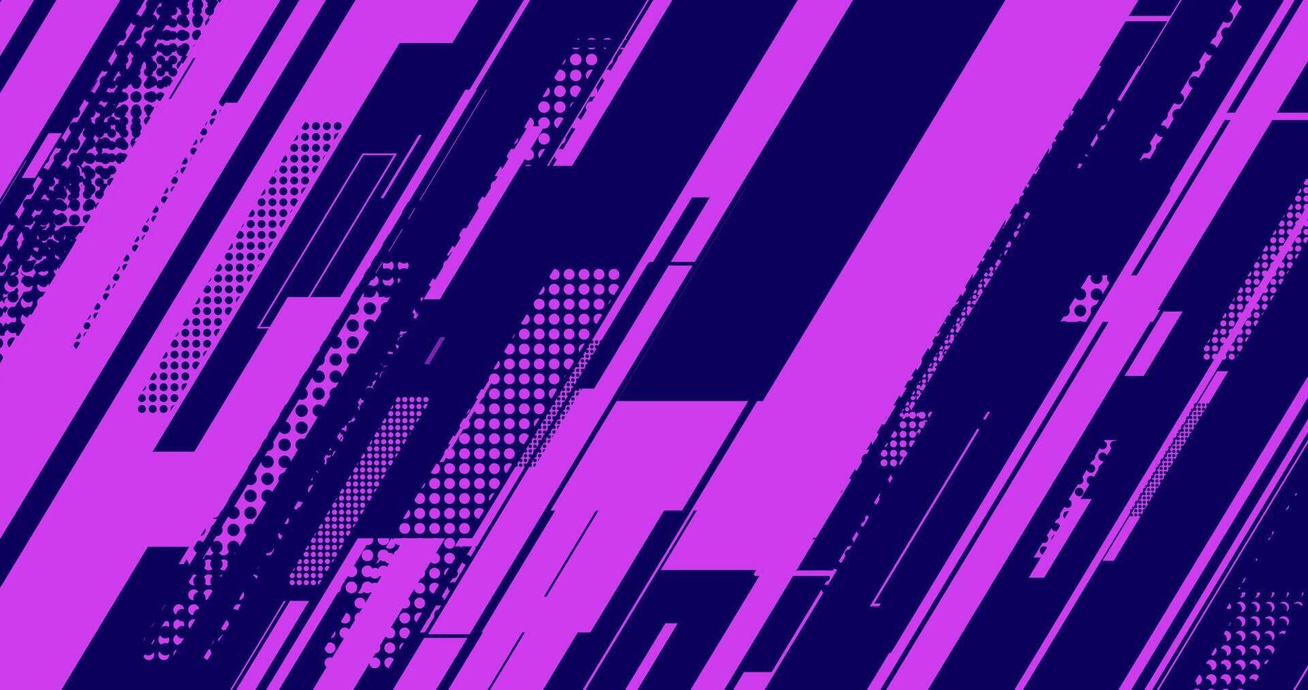 a purple and dark background with strip lines for sports tech texture vector
