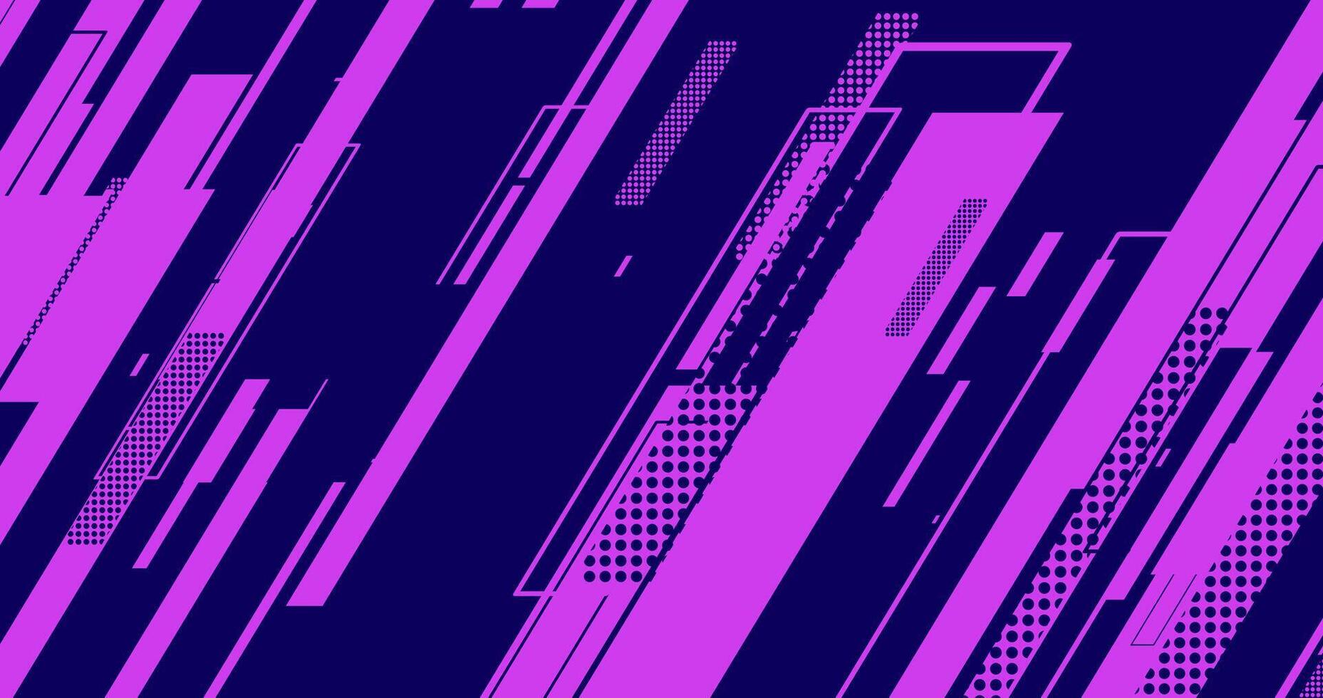 a purple and dark background with strip lines for sports tech texture vector