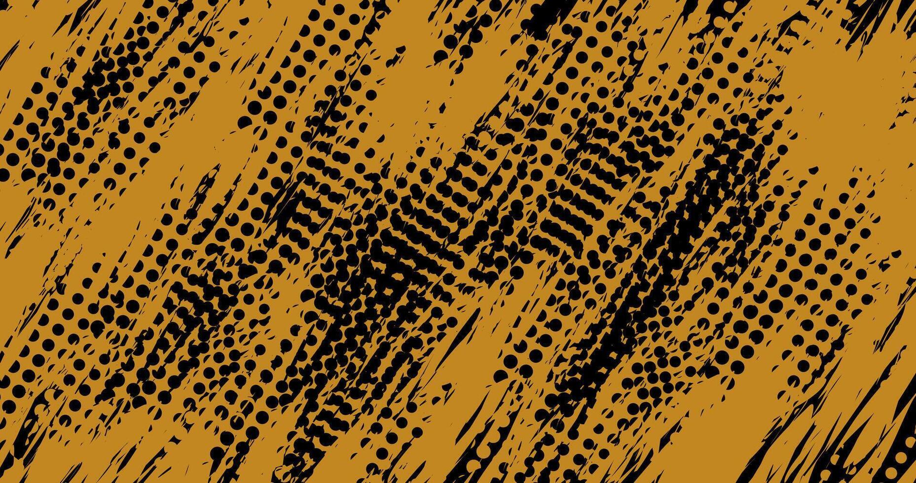 a grunge texture background with black and yellow spots vector