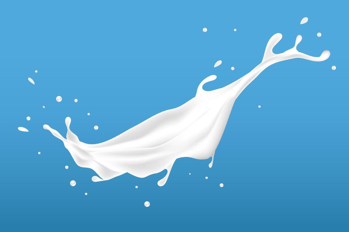 splash milk. additional elements of milk design vector