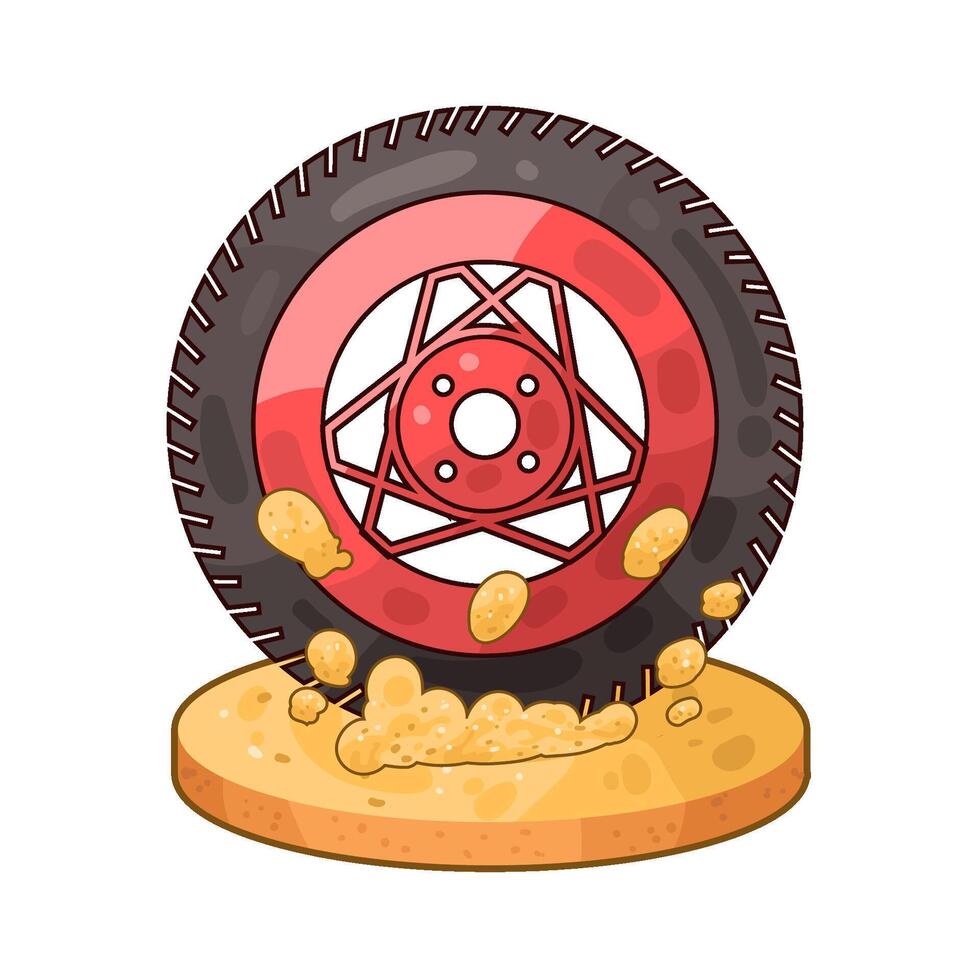 Illustration of tire vector