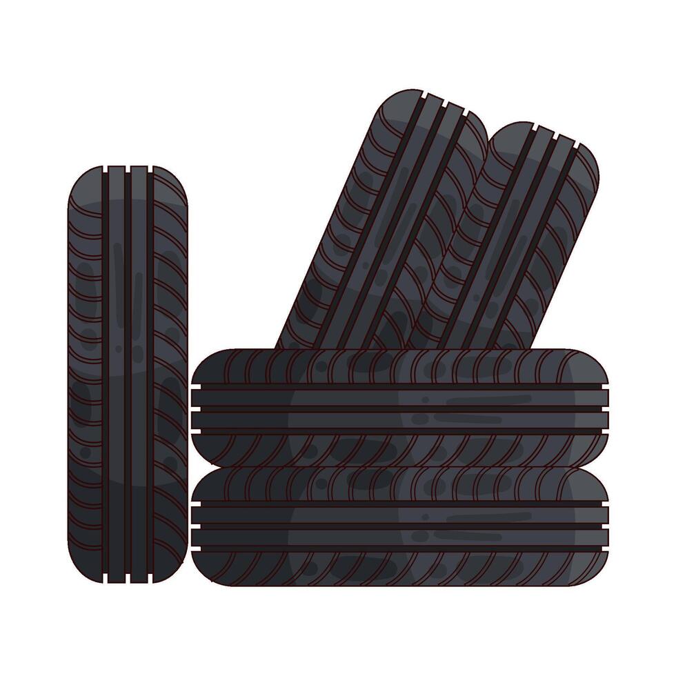 Illustration of tire vector