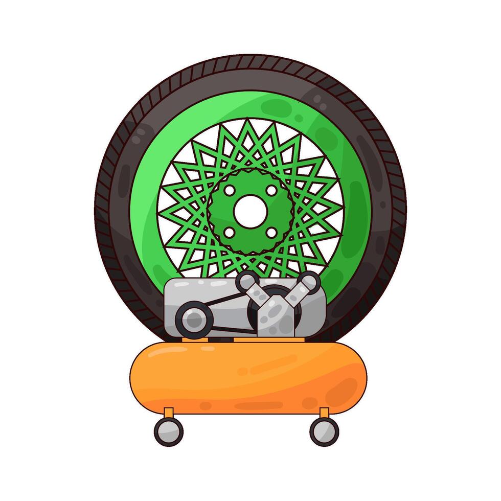 Illustration of tire vector