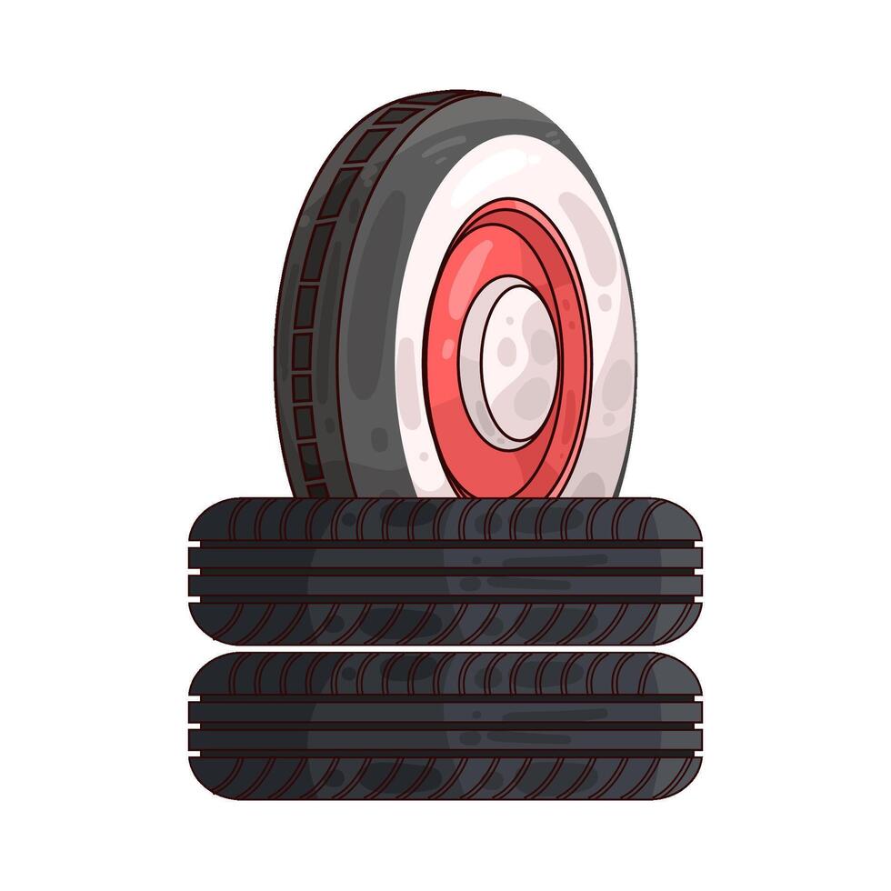 Illustration of tire vector