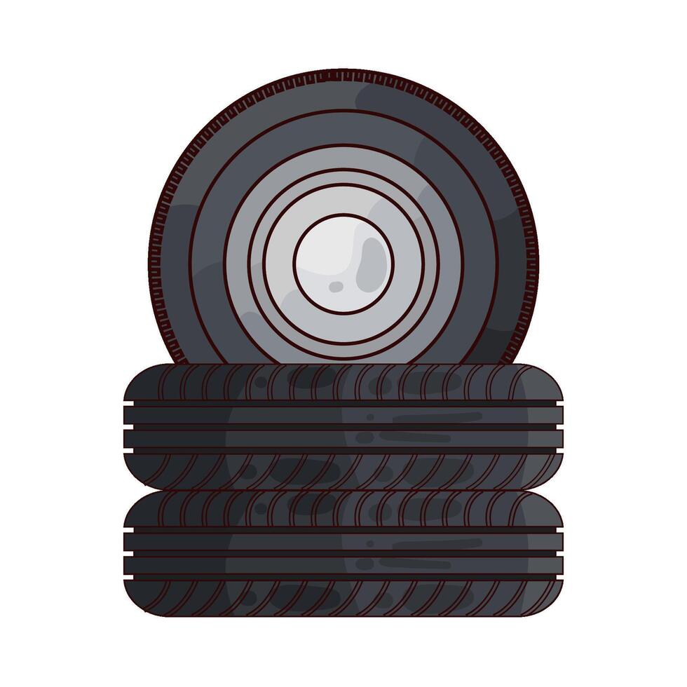 Illustration of tire vector