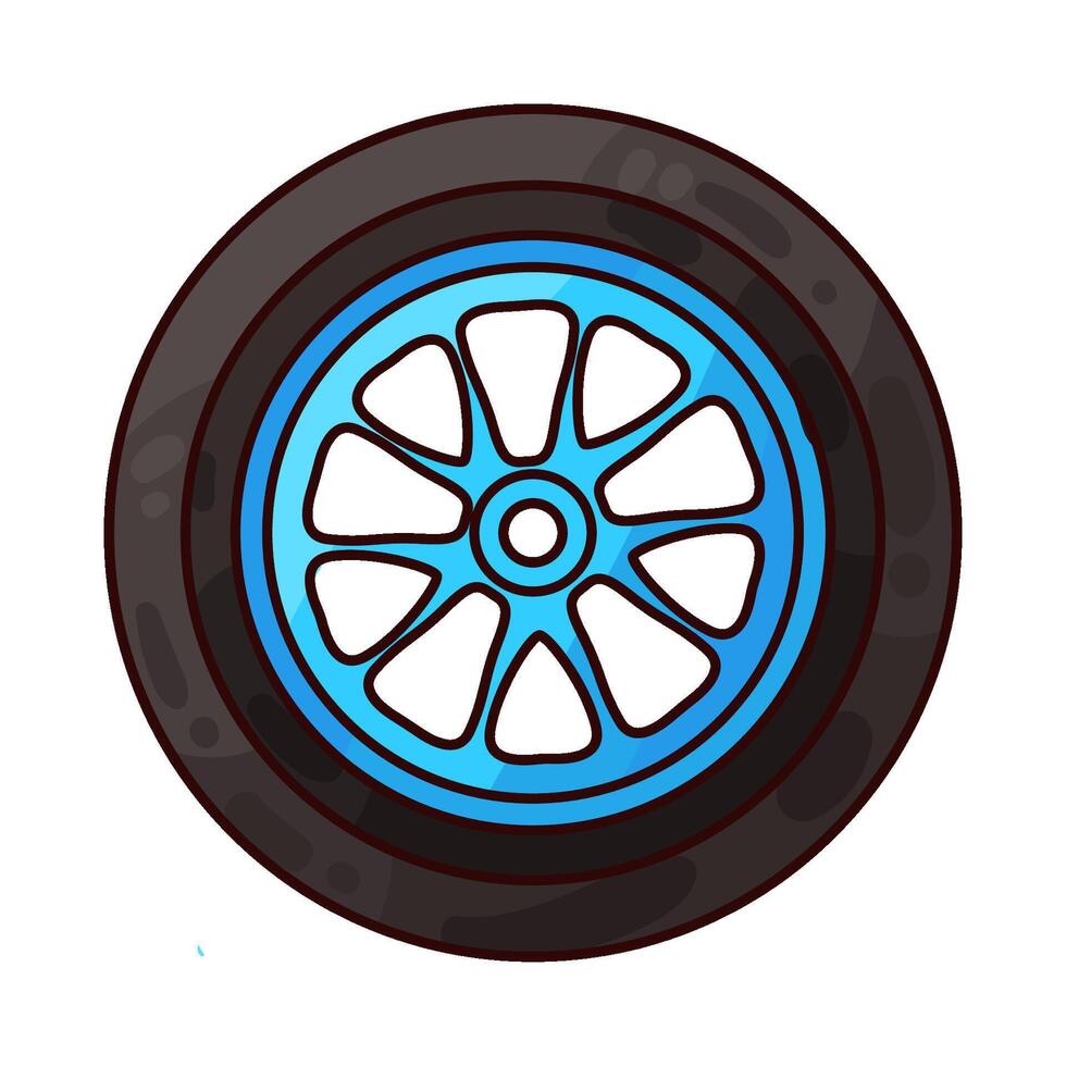 Illustration of tire vector