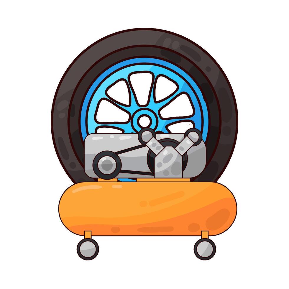 Illustration of tire vector