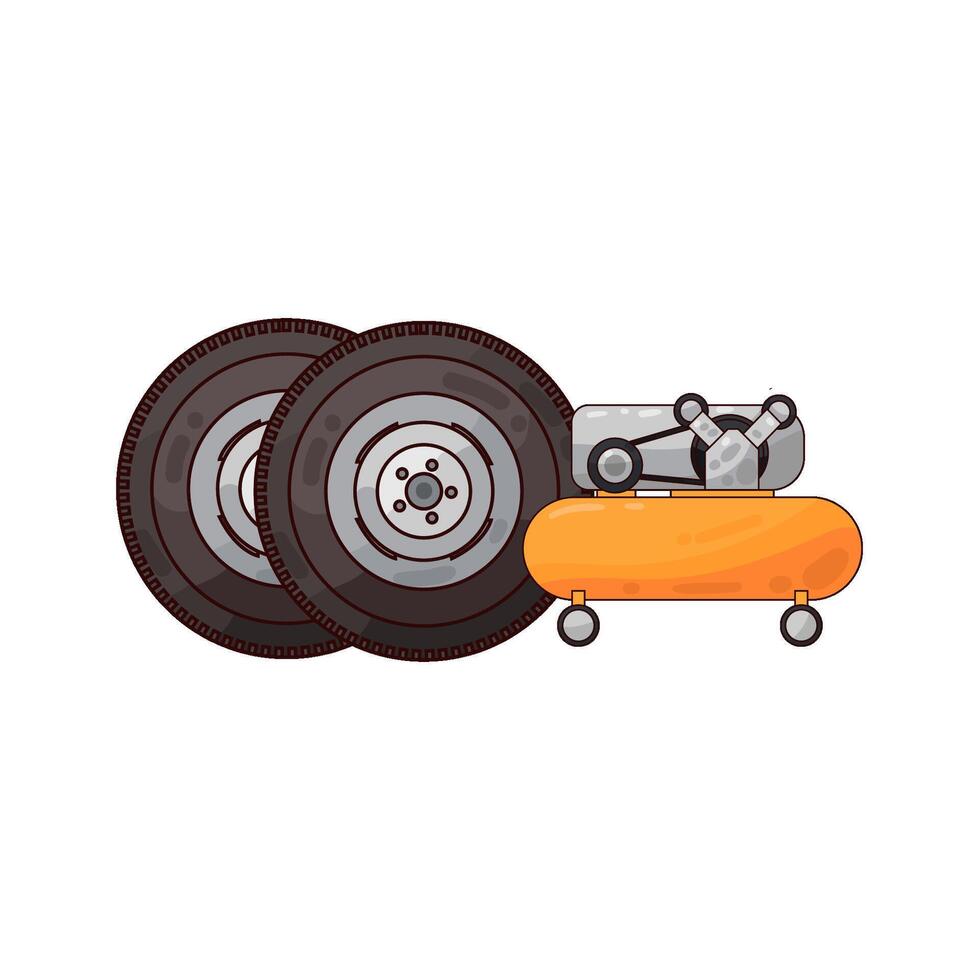 Illustration of tire vector