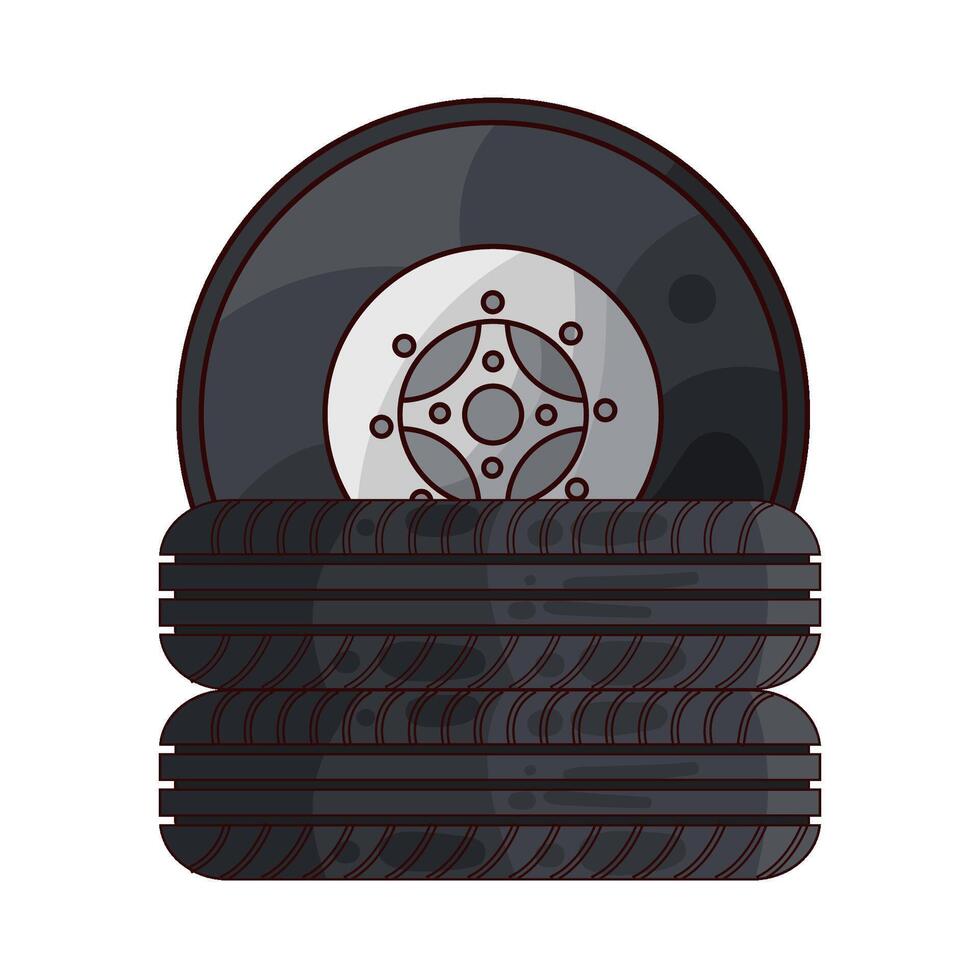Illustration of tire vector