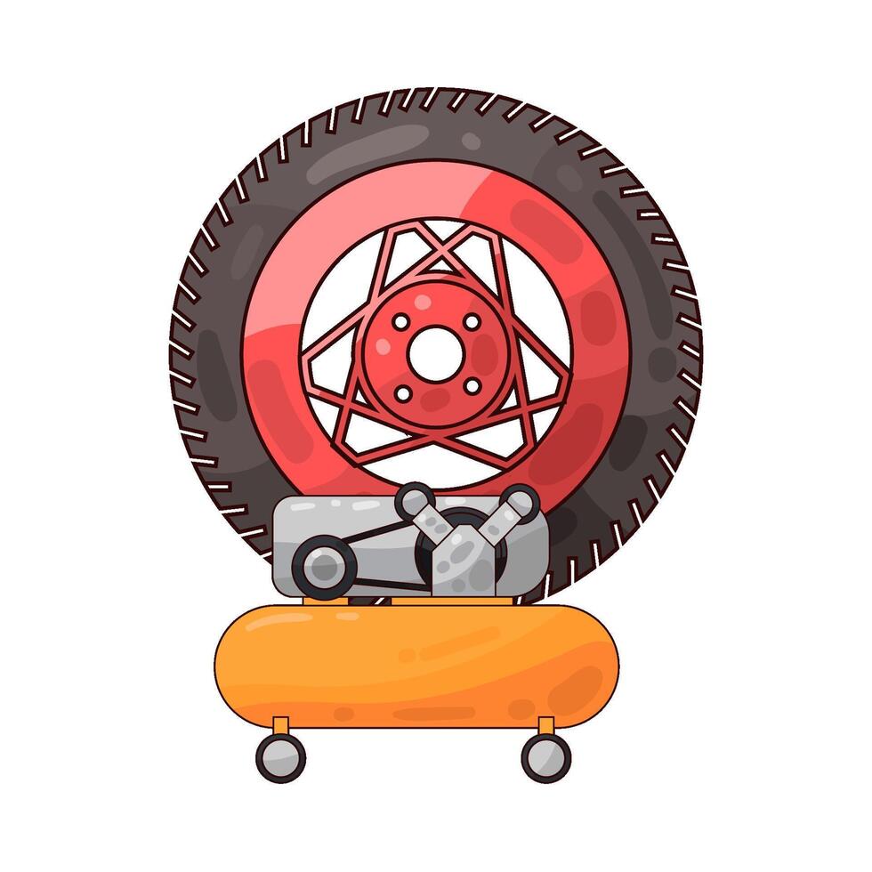Illustration of tire vector